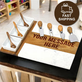Custom engraved 11 pc. charcuterie board set