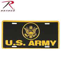 U.S. ARMY BLACK & GOLD LICENSE PLATE