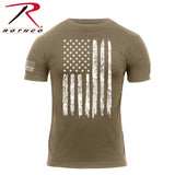 Distressed US Flag Athletic Fit T-Shirts