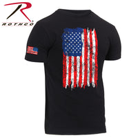 Distressed US Flag Athletic Fit T-Shirts