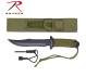 EXTRA LARGE PARACORD SURVIVAL KNIFE W / FIRE STARTER