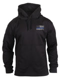 BLACK 'THIN BLUE LINE' CONCEALED CARRY SWEATSHIRT