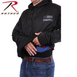 BLACK 'THIN BLUE LINE' CONCEALED CARRY SWEATSHIRT