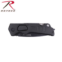 BLACK FOLDING RESCUE KNIFE