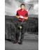 NIKE GOLF DRI-FIT SLEEVE COLOR BLOCK MODERN FIT POLO