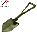 Tri-folding shovel w/ cover